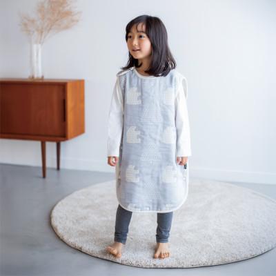 ふるさと納税 みよし市 farska ファルスカ 6重ガーゼ スリーパー キッズ モリノクマ-スカイグレー |  | 01