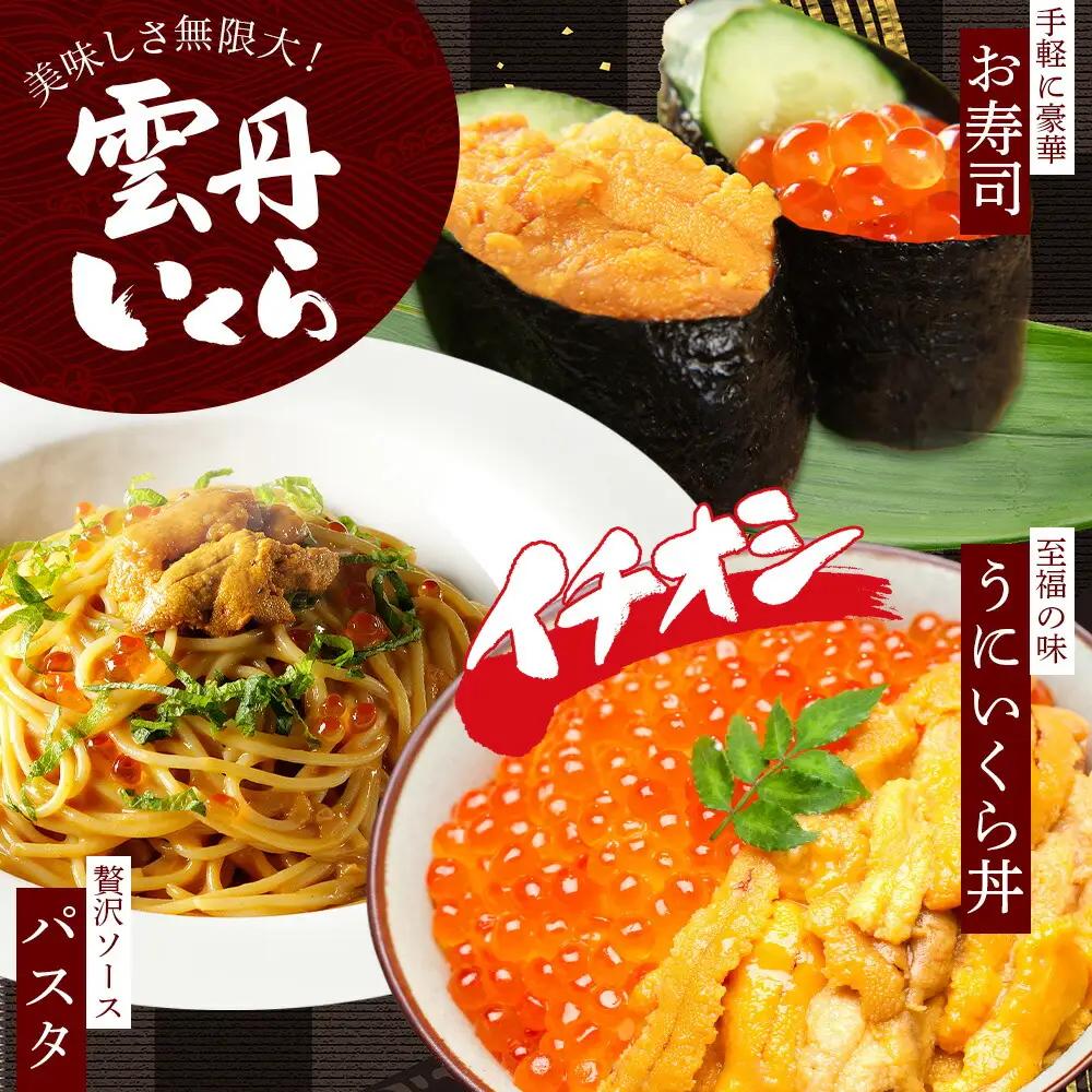 うに 100g いくら醤油漬け 200g ウニ チリ産 冷凍 いくら 二色丼 雲丹 イクラ 海鮮 海鮮丼 うに丼 いくら丼 いくら醤油漬け 送料無料 北海道 弟子屈町 3590