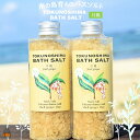 “月桃”ハーブの香り漂う〜TOKUNOSHIMA BATH SALT〜（2本） ( バスソルト 入浴剤 お風呂 美容 日用品 徳之島 奄美 鹿児島 リラックス 島素材 こだわり あたたまる )