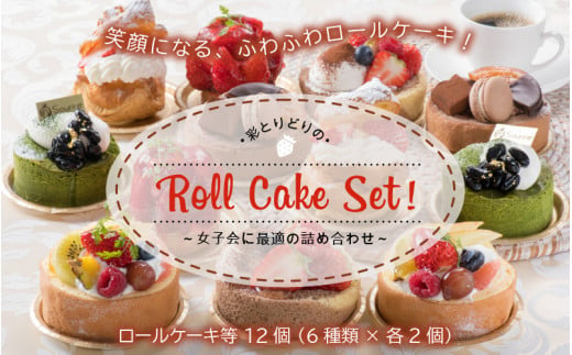 
彩とりどりのRoll Cake Set！ 計12個 ～女子会に最適の詰め合わせ～ [C-5201]
