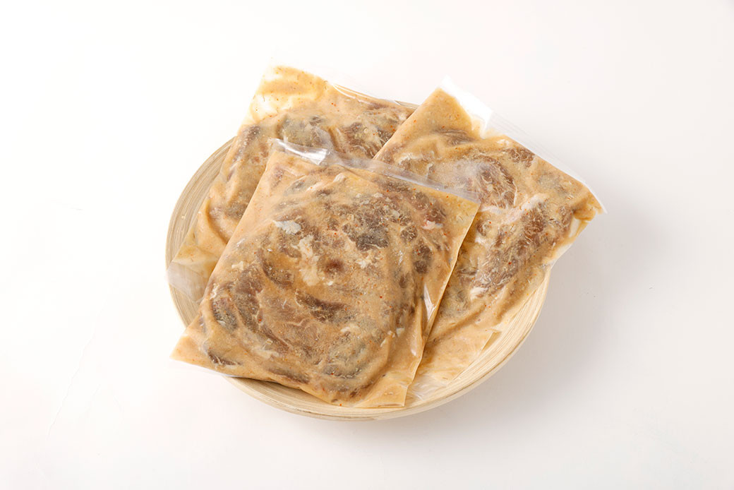 秘伝の味噌タレ漬け熟成 やわらか厚切り牛ハラミ 合計約10kg (500g×20袋)