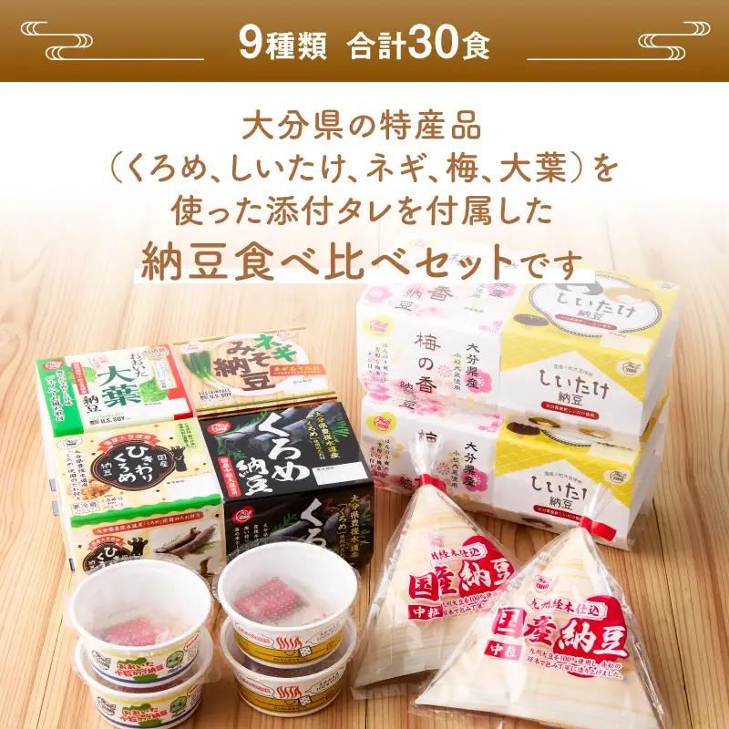大分のふるさと納豆 詰め合わせ9種類セット K05005