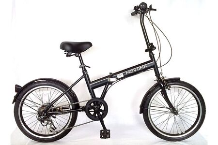 パンクしないオリタタミ自転車 MOVONA ワイドタイヤ 20型 6段変速【ブラック】武田産業【四日市市 で人気の返礼品 ノーパンク 武田産業 折り畳み自転車 三重県 四日市 四日市市ふるさと納税】