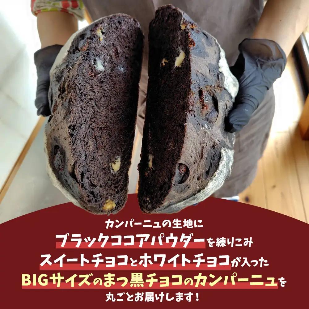 自家製天然酵母を使ったまっ黒チョコのカンパーニュ | パンパンパンパン