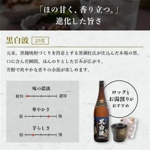 【白・黒】芋焼酎 2種 1800ml×各1パック【薩摩焼酎】A5-23_酒・アルコール 芋焼酎 焼酎 _【配送不可地域：離島】【1563743】