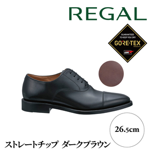 REGAL 218S ストレートチップ ダークブラウン 26.5cm