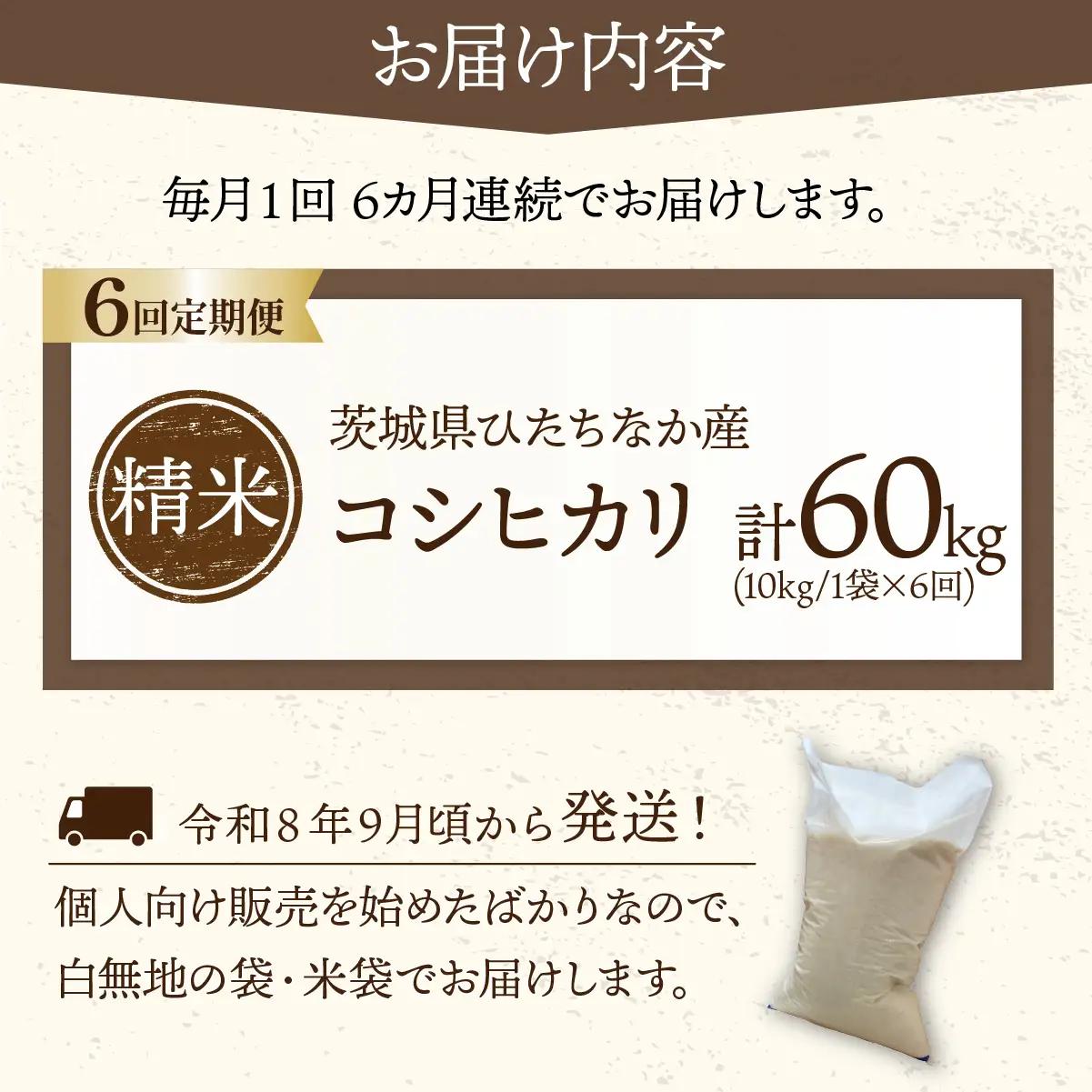 【6回定期便】令和8年産 コシヒカリ 精米 10kg | 新米 令和8年 お米 こしひかり