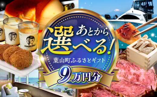 【あとから選べる】葉山町ふるさとギフト 9万円分 牛肉 葉山牛 プリン スイーツ 宿泊券 旅行 定期便 神奈川 葉山 [ASZU005]
