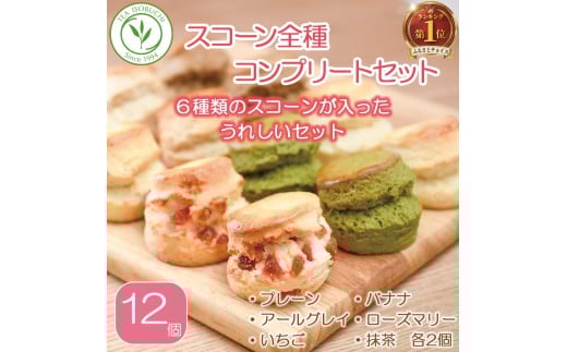 スコーン 6種 × 2個 12個 セット 焼き菓子 お菓子 焼菓子 おやつ 洋菓子 デザート スイーツ プレーン アールグレイ いちご 苺 バナナ ローズマリー チーズ 抹茶 人気 バター コク 風味 すこーん 常温 ミルクティー 紅茶 茶 専門店 ティー イソブチカンパニー 神奈川 湘南 藤沢