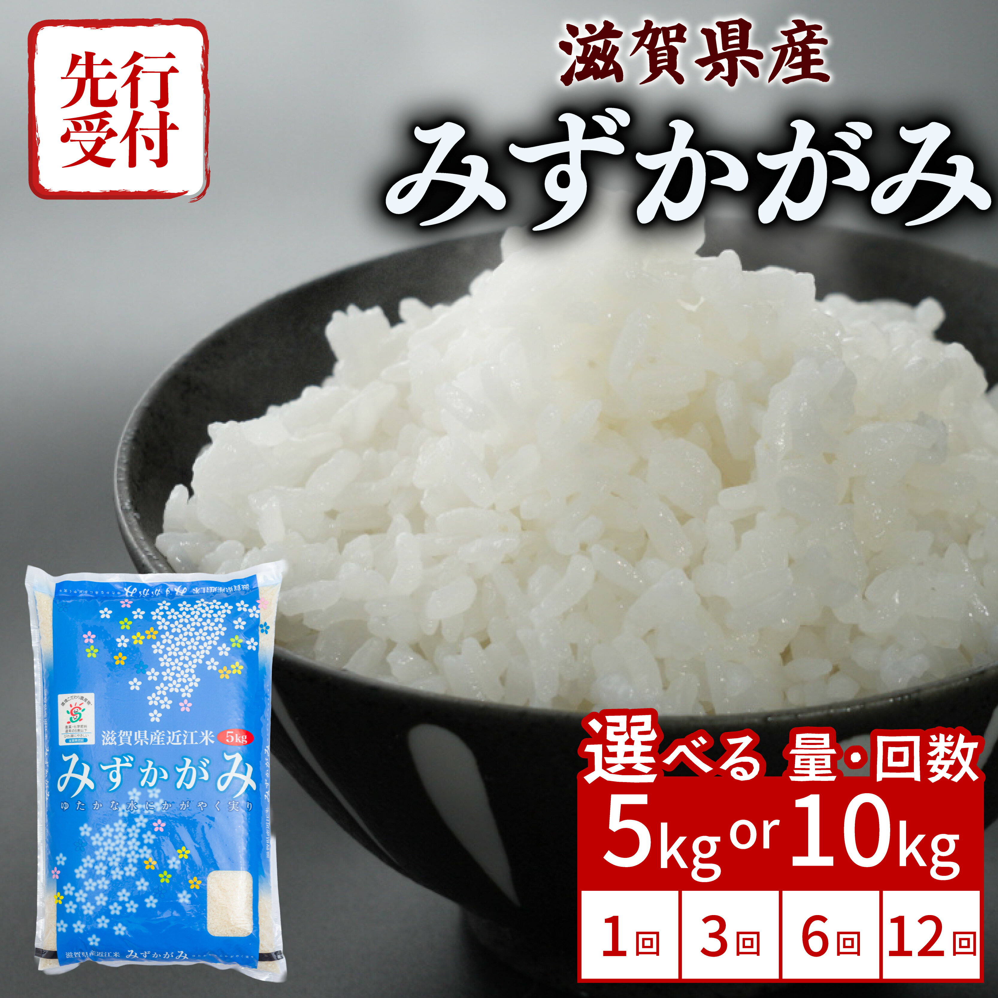 【ふるさと納税】 【令和7年産先行受付】 新米 みずかがみ 5kg 10kg 単品 定期便 令和7年産 米 精米 こめ コメ お米 ご飯 先行受付 5キロ 10キロ 令和7年 3回定期便 6回定期便 12回定期便 3ヶ月定期便 6ヶ月定期便 12ヶ月定期便 ふるさと納税米 ふるさと納税新米 滋賀 彦根