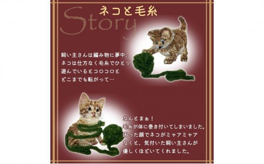 おはなし靴下 ギフトボックス 毛糸とネコ レディース ブラック