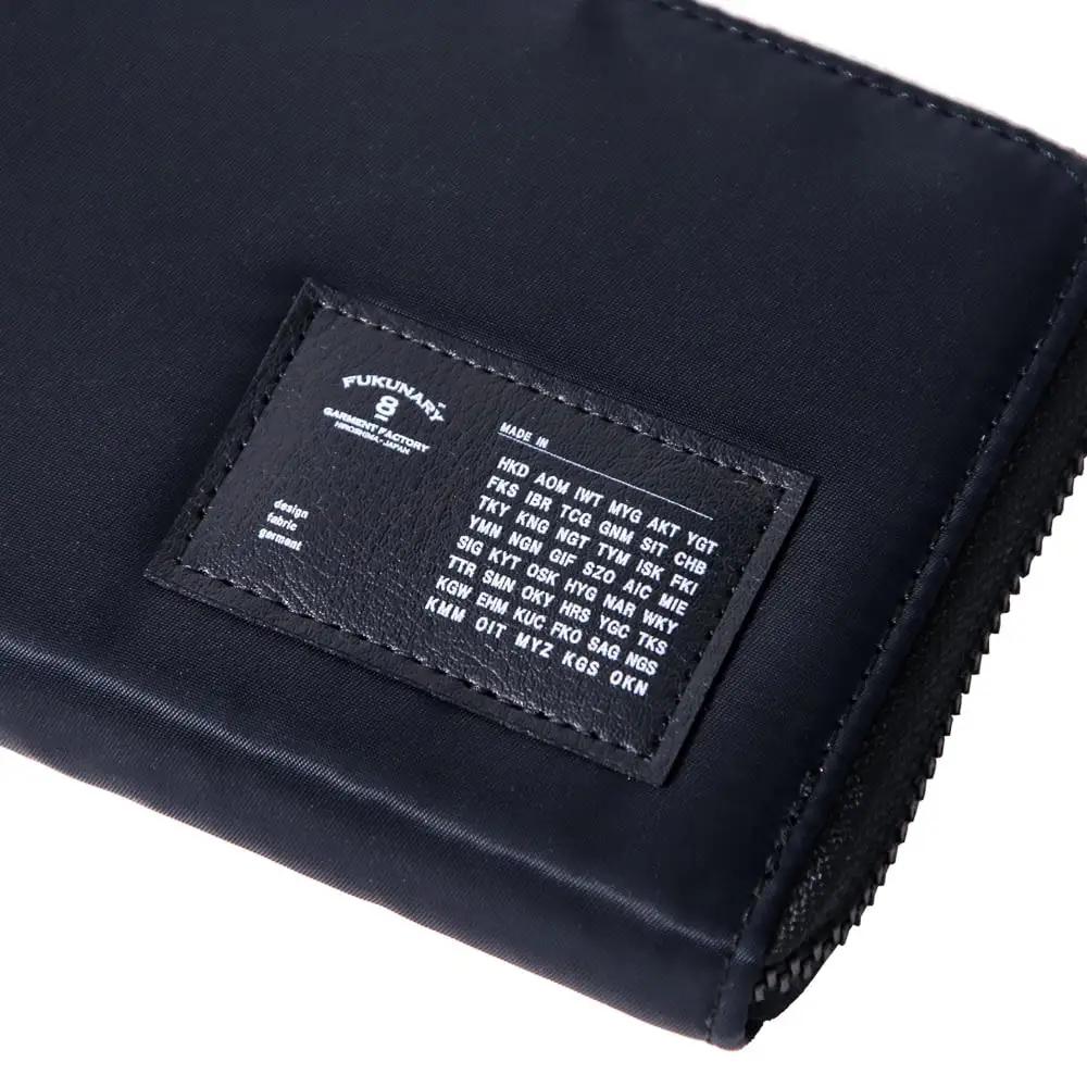 FUKUNARY 千菱 ラウンド長財布 MA-1 ブラック F022