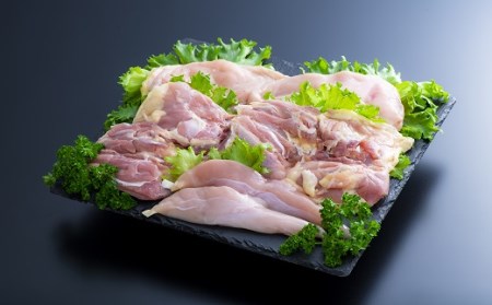 0C1-135 おおいた冠地どり一羽分のモモ・ムネ・ささみ肉（1kg前後）