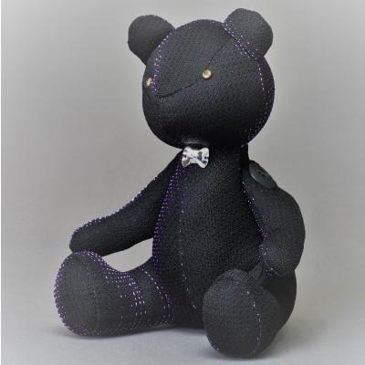 ふるさと納税 桐生市 TRCOLUMで制作したテディベア「えんとくん　Originals」(パープル)