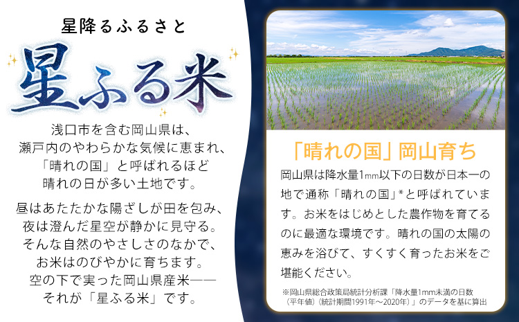 【隔月定期便 計6回】応援米 星ふる米 白米 10kg 岡山県産《申し込み翌月から発送》ふるさと 岡山 岡山県 浅口市 米 送料無料 ブレンド米 おにぎり米 コメ お米