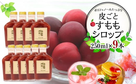 
            皮ごとすももシロップ 9本（250ml×9）【フルーツ シロップ すもも スモモ 香川県 さぬき市】
          
