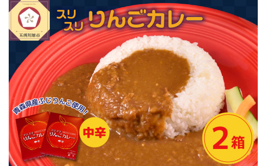 レトルトカレー 中辛  180g×2箱 すりおろし りんご 入り 五所川原 【 青森 赤い屋根の喫茶店「駅舎」で 人気 レトルト カレー 喫茶店 の味 360g 】