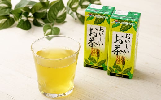 おいしいお茶 200ml×12本 合計2400ml お茶 緑茶 国産 茶葉 100% 常温 飲料 熊本県 らくのうマザーズ