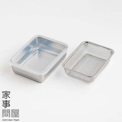 ふるさと納税 燕市 家事問屋　システムバット・下ごしらえ角ザル1/2