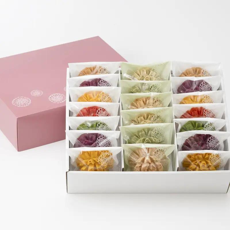 手土産 ギフト / 花咲かりん詰合わせ箱 8種20個入り（塩味入り）【kkmn0009】