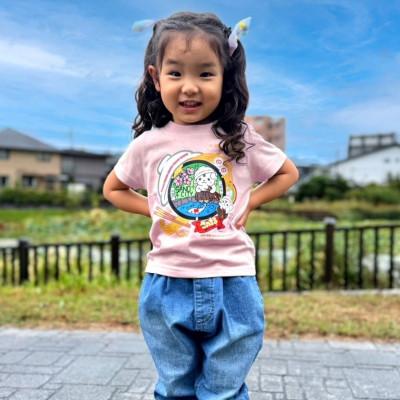 ふるさと納税 佐野市 佐野市 マンホールTシャツ(さのまる)キッズサイズ 110サイズ