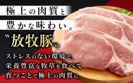 【全12回定期便】【衣付き】放牧豚 とんかつ用豚肉 5枚《厚真町》【GOODGOOD株式会社】 豚肉 とんかつ 豚カツ 簡単調理 個包装 精肉 冷凍配送 北海道[AXBP057]