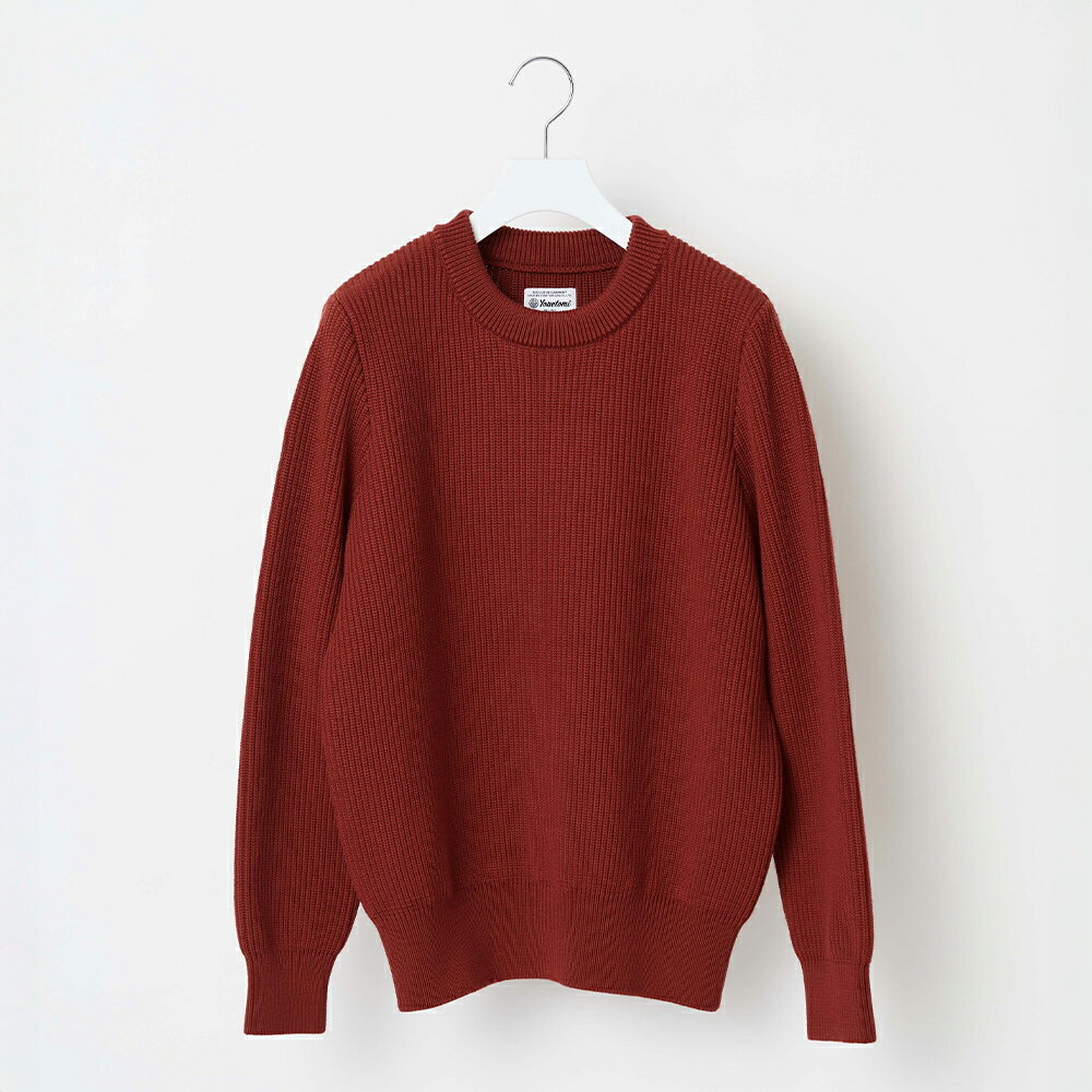 【ふるさと納税】 ≪順次発送≫ EX FINE WOOL RIB KNIT PULLOVER RED レッド 赤 ニットプルオーバー 服 洋服 ユニセックス メンズ レディース ブランド 山形県 山辺町 送料無料 yt-epxxr-sn ※沖縄・離島への配送不可