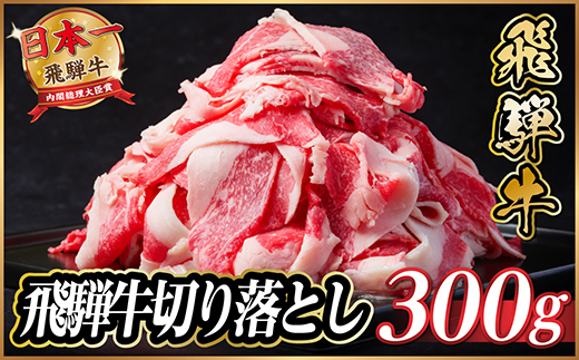 飛騨牛　切り落とし　約300g【冷蔵便】A4～A5等級 黒毛和牛 小分け【配送不可地域：離島】