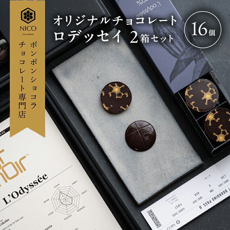 【ふるさと納税】オリジナルチョコレート「ロデッセイ」コイン状チョコレート16枚入り×2箱／NICOchocolaterie チョコレート チョコレート専門店 ボンボンショコラ スイーツ お菓子 贈答用 ギフト お取り寄せ 福岡県 小郡市