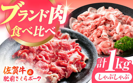 【毎日の食卓に、佐賀ブランドを。】佐賀の肉 普段使いセット（佐賀牛・肥前さくらポーク） 【JAさが 杵島支所】[HAM078]黒毛和牛 牛肉 豚肉 しゃぶしゃぶ用 肉