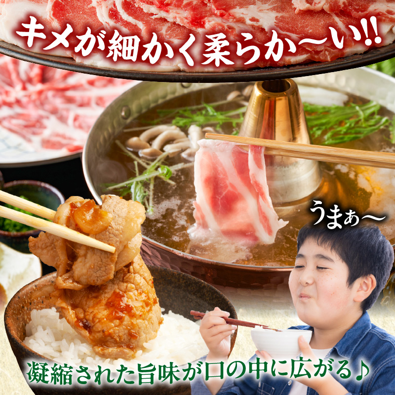 宮崎県産豚ローススライス計1.8kg_T009-006【肉 豚 豚肉 おかず 国産 人気 ギフト 食品 お肉 しゃぶしゃぶ 贈り物 お土産 送料無料 プレゼント】