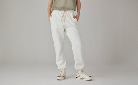 パンツ アンユースレス スニットパンツ 服 洋服 ファッション 耐久性 上品 コーマ糸 無撚糸コットン 洗濯可能 墨田区 東京都 オフ/S規