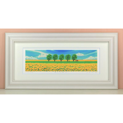 
            栗乃木ハルミ版画額装品「菜の花畑4」【1228962】
          