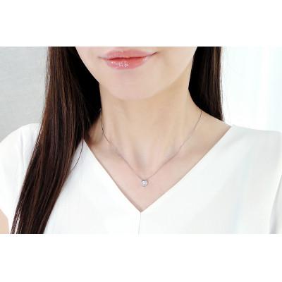 ふるさと納税 昭和町 【0.30ct】Pt900 馬蹄モチーフ Hカラー ダイヤモンドネックレス |  | 03