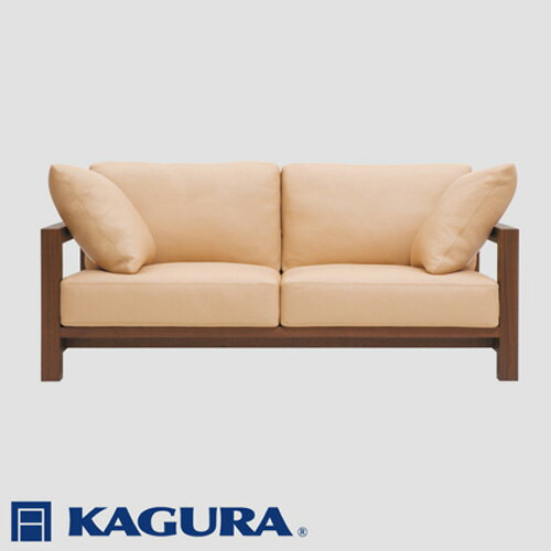 【ふるさと納税】家具蔵 KAGURA 3Pソファ ダン ウォールナット材 家具 ソファー 3人掛け sofa リビングソファー 木材 無垢材 職人 手作業 天然木 高級木材 無添加 安全 ジャパニーズモダン 高級家具 熟練 無着色 おしゃれ 天然木無垢材 【（株）アイダ】 【ho1218】