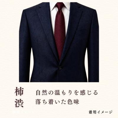 ふるさと納税 飯山市 【内山紙】和紙でできたネクタイピン《柿渋》1本