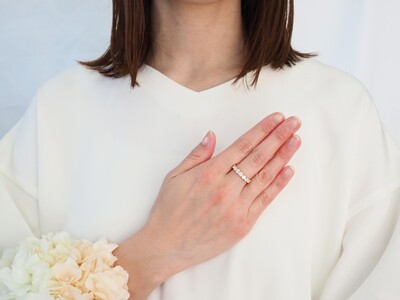 K18YG 3.00ctUPフルエタニティダイヤモンドリング9977