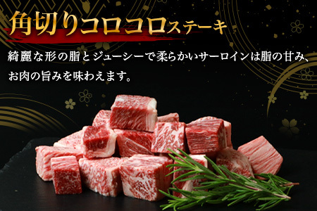 宮崎牛 赤身の角切りコロコロステーキ 500g TK-94 [宮崎県 椎葉村 牛肉 宮崎牛 牛 うし ぎゅう ぎゅうにく 肉 お肉 にく おにく 精肉 せいにく ステーキ サイコロステーキ ステーキ肉