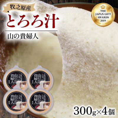 ふるさと納税 牧之原市 【ZIP!で紹介されました!!】 とろろ 山の貴婦人 牧之原産自然薯使用 300g×4パック