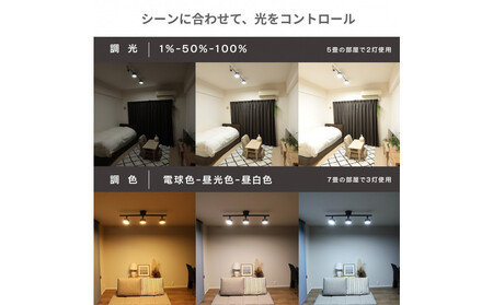 エジソンスマートミニシーリングライト アーム付き(ダクトレール用) 【ブラック】 福岡市