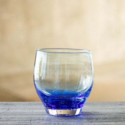 【ふるさと納税】【RYUKYU GLASS WORKS 海風】バドロック＜青＞