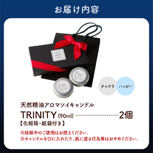 天然精油アロマソイキャンドル【TRINITY】２個セット　0156-2401