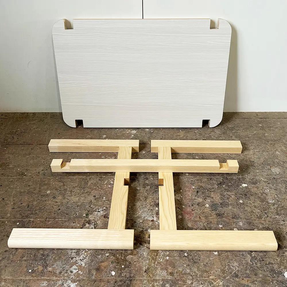1．2．3で組み立てるちょっとのテーブル ／ 家具 ローテーブル リバーシブル 手作り 山口県 No.110