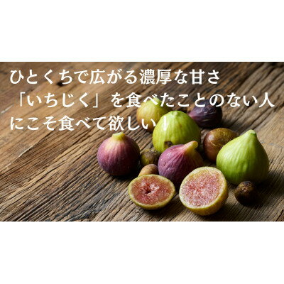 【ふるさと納税】THE FIG ～皮ごと食べれるいちじく～　300g×4パックセット【配送不可地域：離島】【1644926】