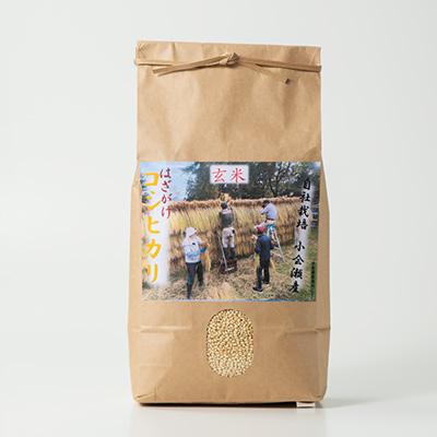 ふるさと納税 阿賀町 小会瀬のお米「はざがけコシヒカリ」玄米　5kg |  | 03