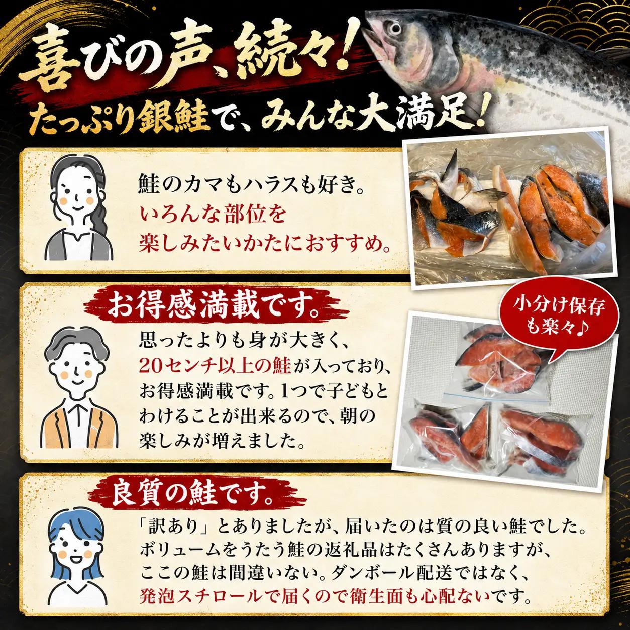【 訳あり 】 銀鮭 切り身 1kg 鮭