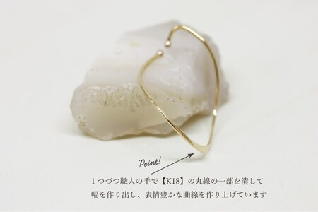 k18 地金 大ぶりイヤーカフ 06754