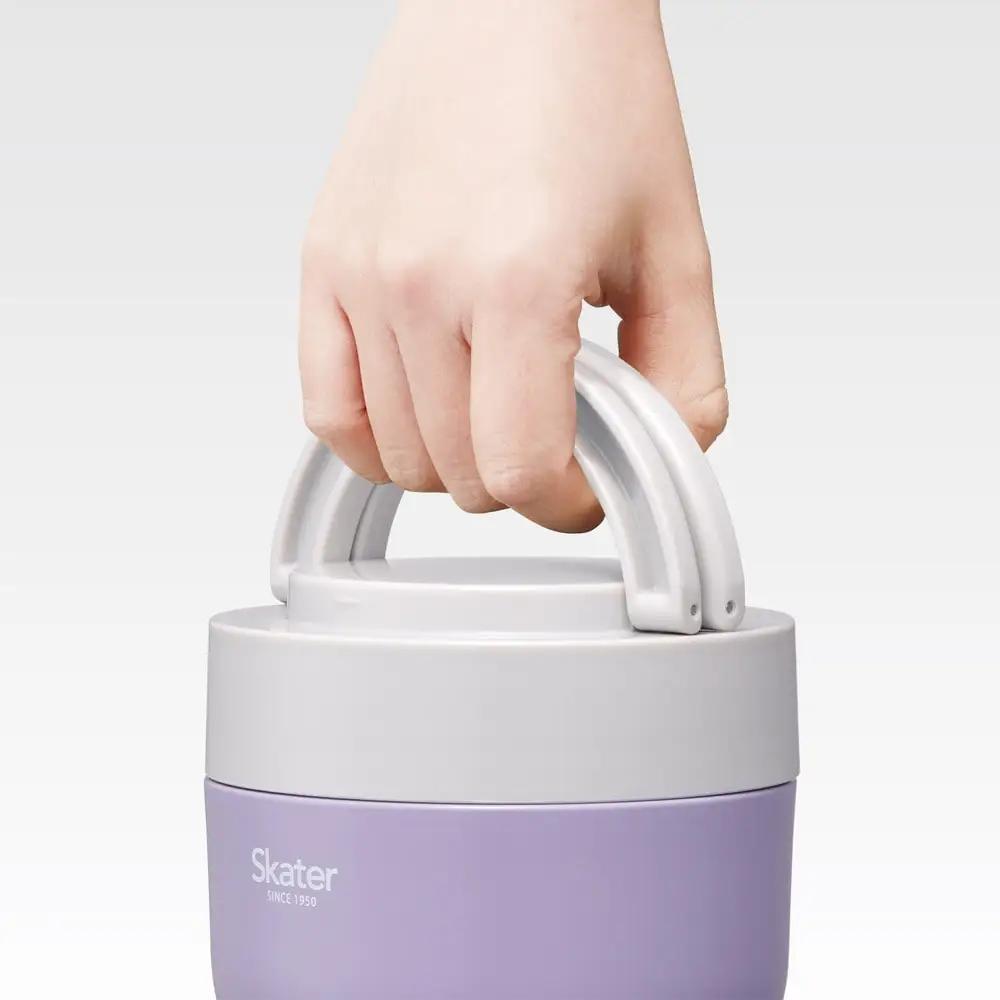 弁当箱 「折りたたみ保温ジャー」 ライラック 540ml スケーター 弁当箱 9-040