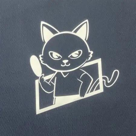 JTTA公認　卓球ユニフォーム【男女兼用(ドライ):150サイズ】ねこ　ネイビー_装飾品・工芸品  洋服 _【1514455】