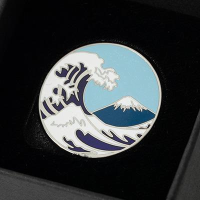 ふるさと納税 鹿沼市 七宝焼 オリジナル ゴルフマーカー(波_ao) |  | 02